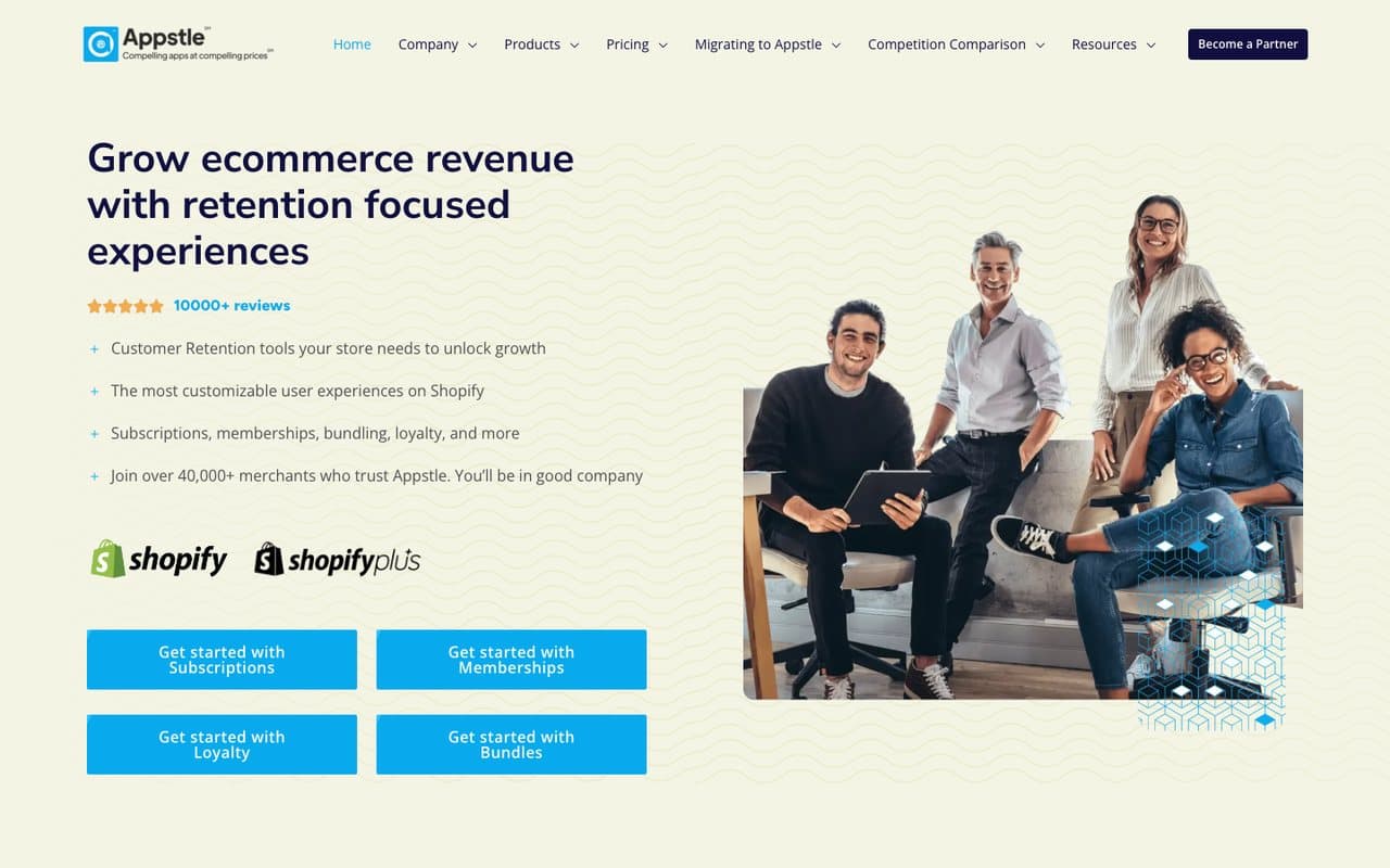 Appstle homepage